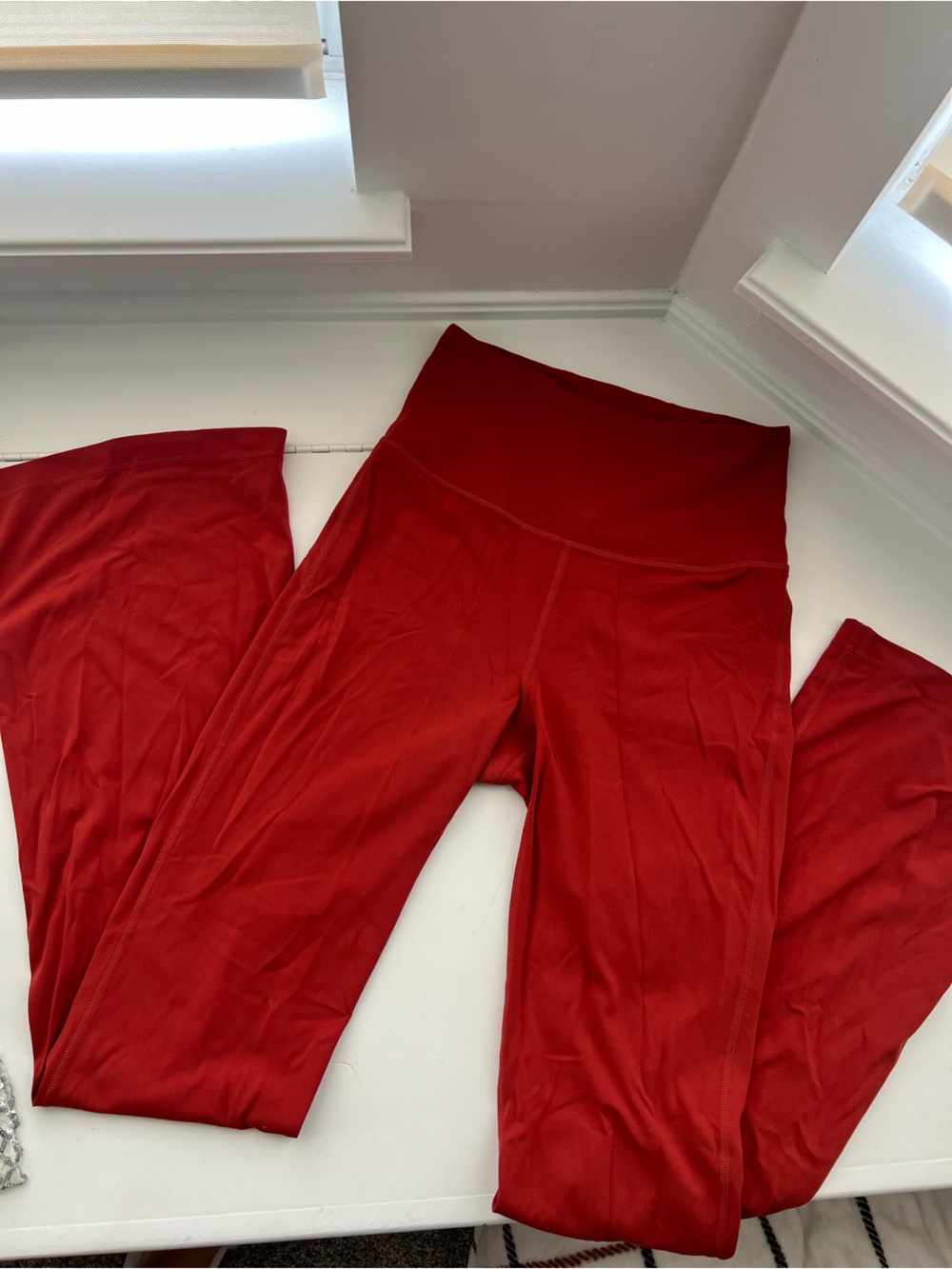 lululemon athletica Red Women's wide leg Leggings / yoga pants